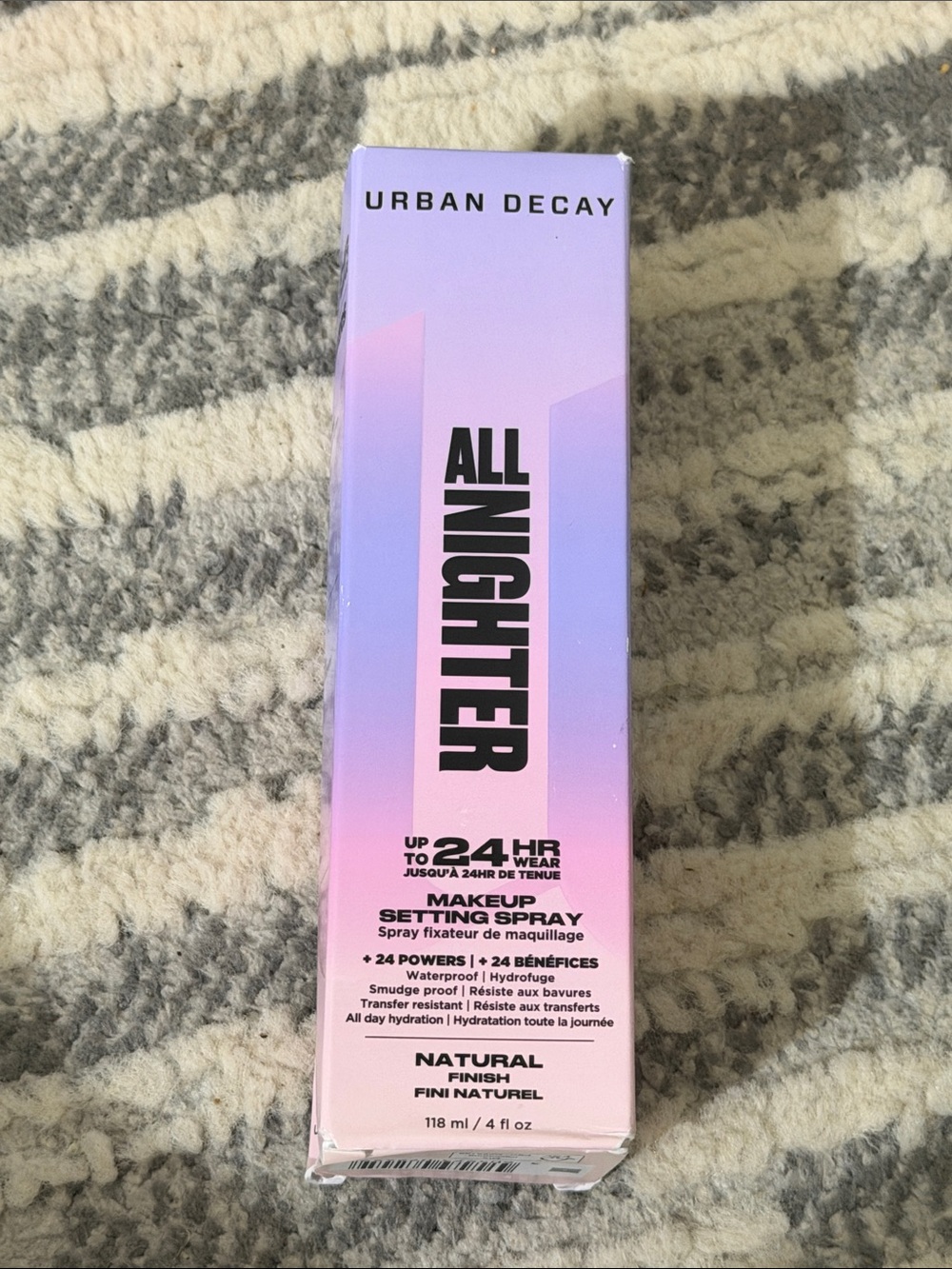 Urban Decay All Nighter Waterproof Natural Finish Setting Spray with
24HR Wear